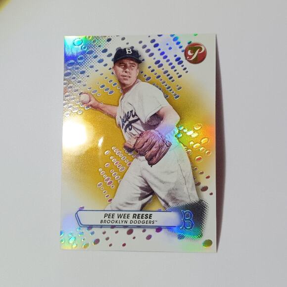 Pee Wee Reese SSP 35/50 #146 Topps Pristine Gold Pulsar Refractor Dodgers 2023 - Picture 4 of 6